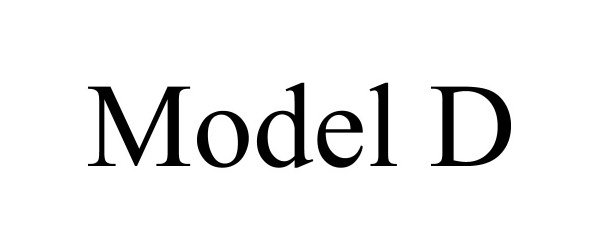  MODEL D