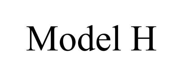 Trademark Logo MODEL H