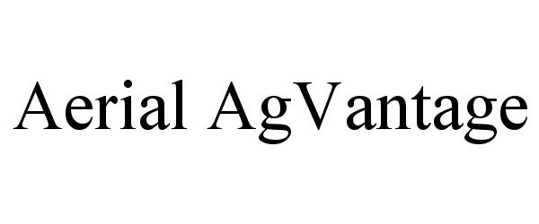 Trademark Logo AERIAL AGVANTAGE