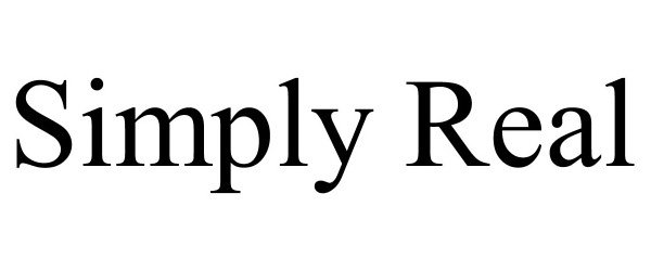 Trademark Logo SIMPLY REAL