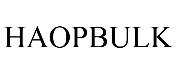 Trademark Logo HAOPBULK