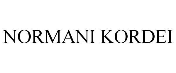 Trademark Logo NORMANI KORDEI