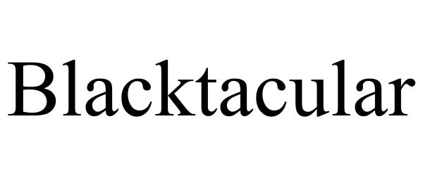 Trademark Logo BLACKTACULAR