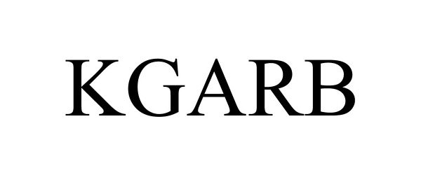 Trademark Logo KGARB