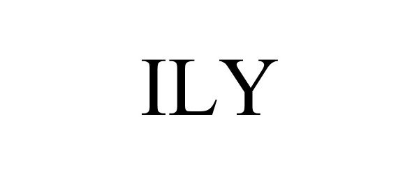 Trademark Logo ILY