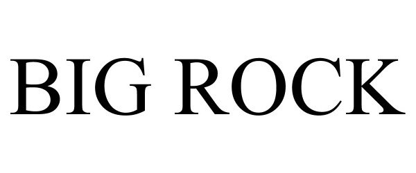 Trademark Logo BIG ROCK