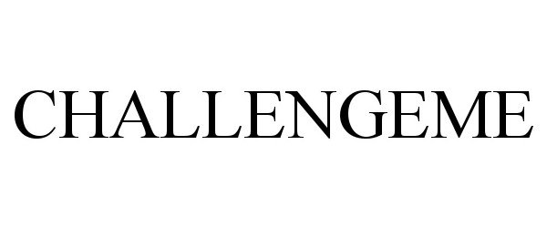 Trademark Logo CHALLENGEME