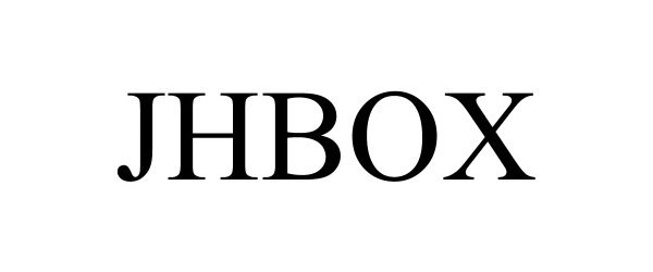 Trademark Logo JHBOX