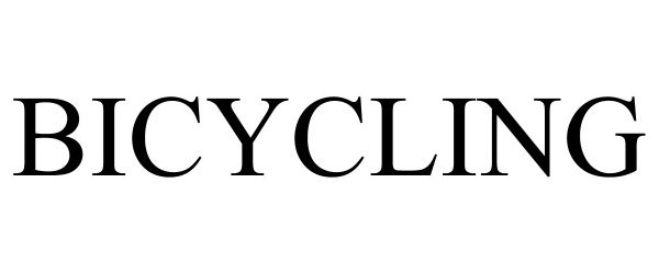 Trademark Logo BICYCLING