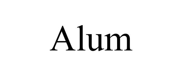 Trademark Logo ALUM