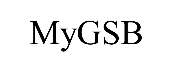 Trademark Logo MYGSB