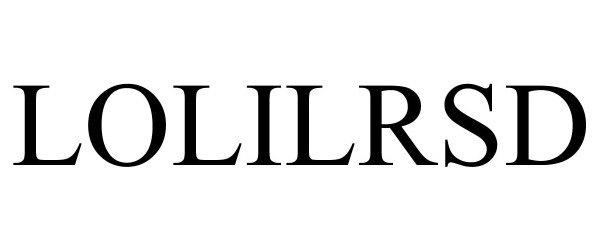 Trademark Logo LOLILRSD