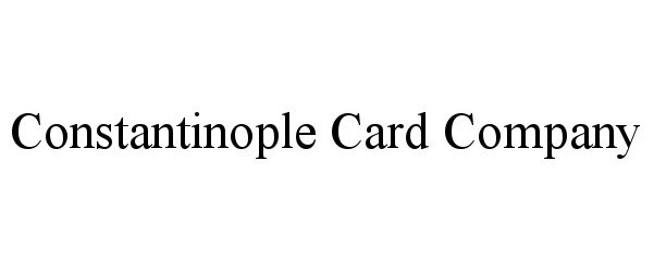  CONSTANTINOPLE CARD COMPANY