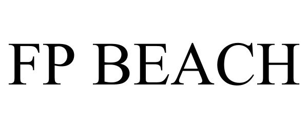Trademark Logo FP BEACH