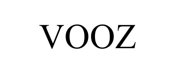 Trademark Logo VOOZ