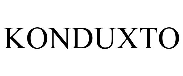 Trademark Logo KONDUXTO