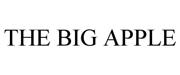 Trademark Logo THE BIG APPLE
