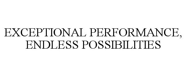  EXCEPTIONAL PERFORMANCE, ENDLESS POSSIBILITIES