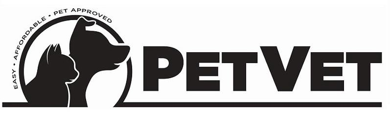 Trademark Logo EASY · AFFORDABLE · PET APPROVED PETVET