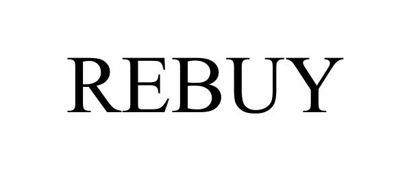 Trademark Logo REBUY