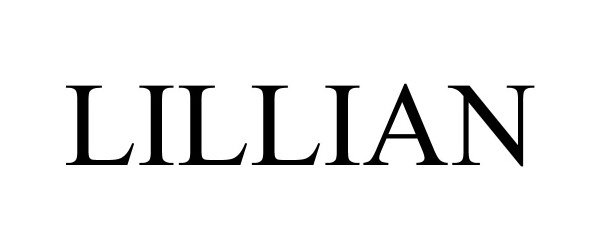 Trademark Logo LILLIAN