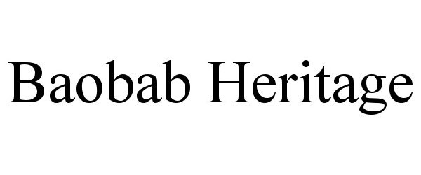  BAOBAB HERITAGE