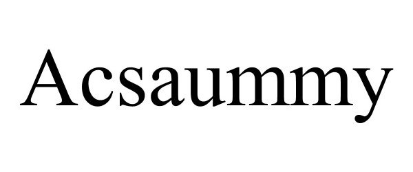 Trademark Logo ACSAUMMY