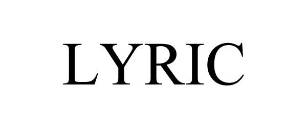 Trademark Logo LYRIC