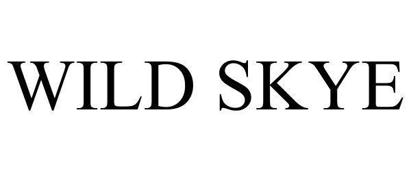 Trademark Logo WILD SKYE