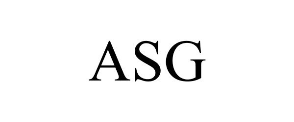 Trademark Logo ASG