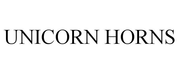 Trademark Logo UNICORN HORNS