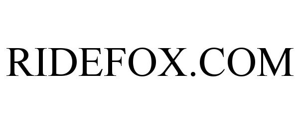 Trademark Logo RIDEFOX.COM