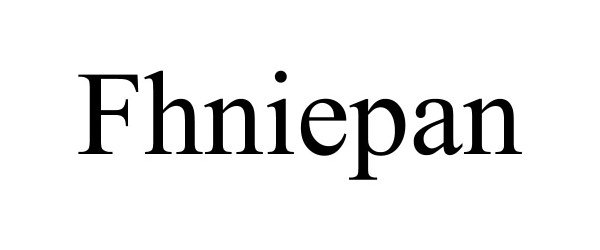 Trademark Logo FHNIEPAN