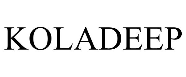 Trademark Logo KOLADEEP