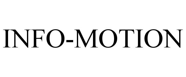 Trademark Logo INFO-MOTION
