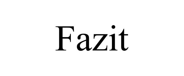 Trademark Logo FAZIT