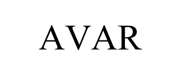 Trademark Logo AVAR