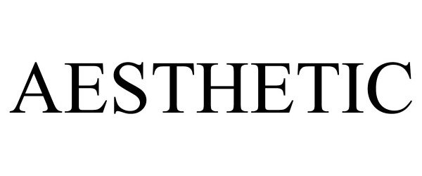 Trademark Logo AESTHETIC