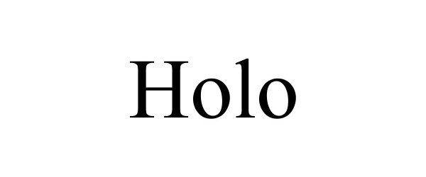 Trademark Logo HOLO