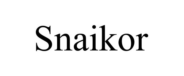 Trademark Logo SNAIKOR