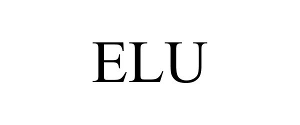 Trademark Logo ELU