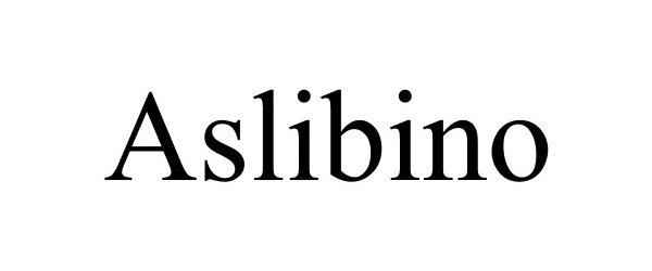 Trademark Logo ASLIBINO
