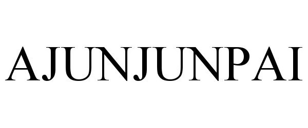 Trademark Logo AJUNJUNPAI