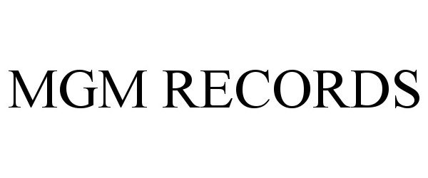 Trademark Logo MGM RECORDS