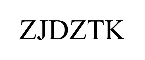Trademark Logo ZJDZTK