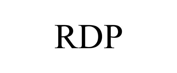 Trademark Logo RDP