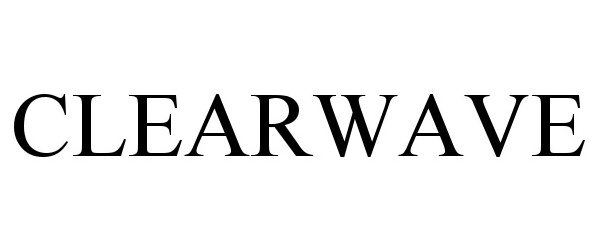 Trademark Logo CLEARWAVE