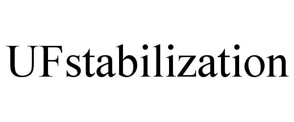 Trademark Logo UFSTABILIZATION