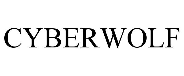 Trademark Logo CYBERWOLF