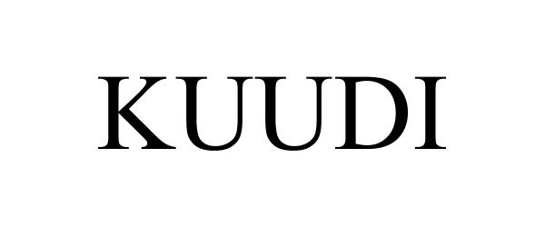 Trademark Logo KUUDI